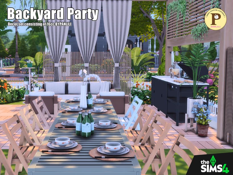 Галерея мода Набор для патио Backyard Party #2